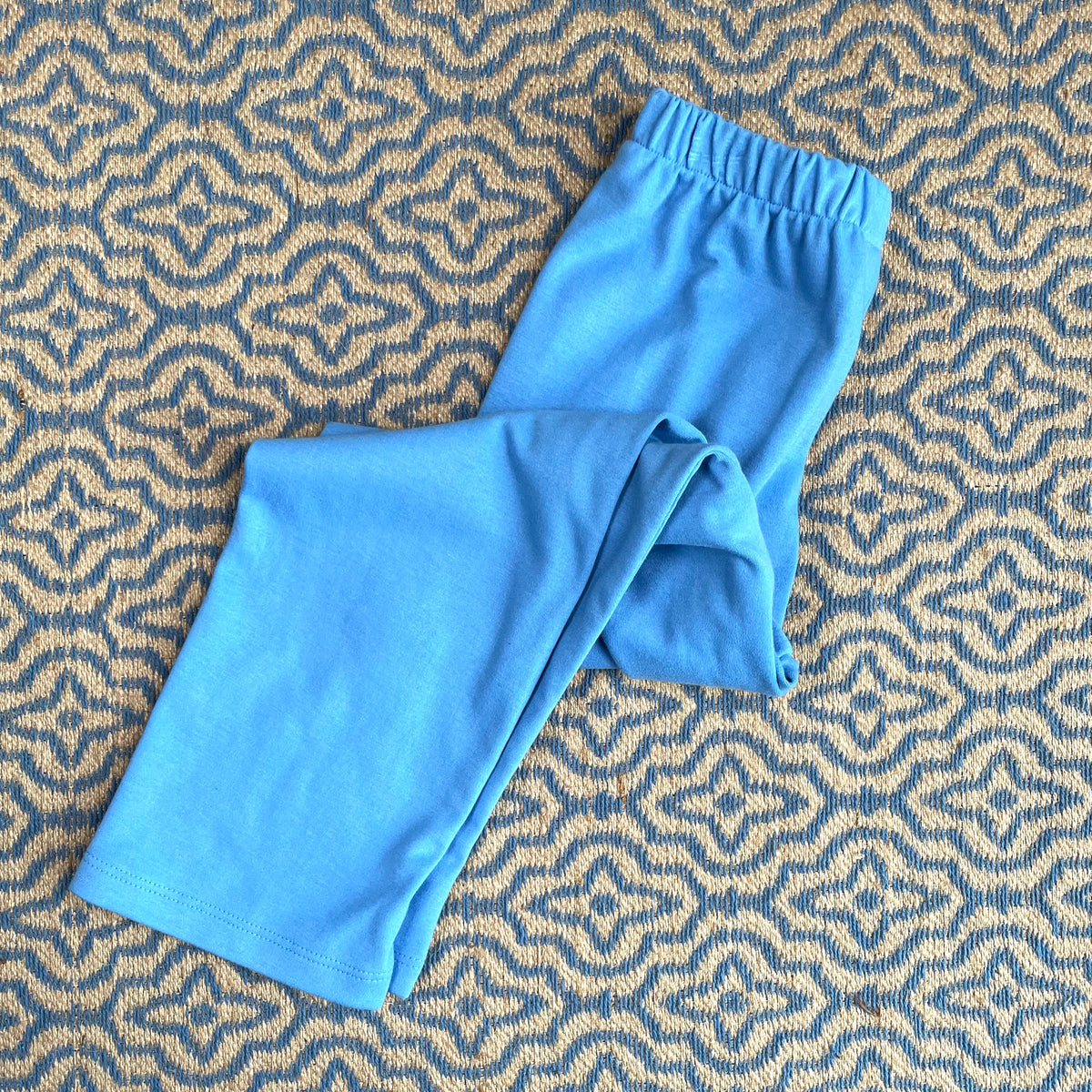 Boys Cornflower Blue Knit Pull-On Pant