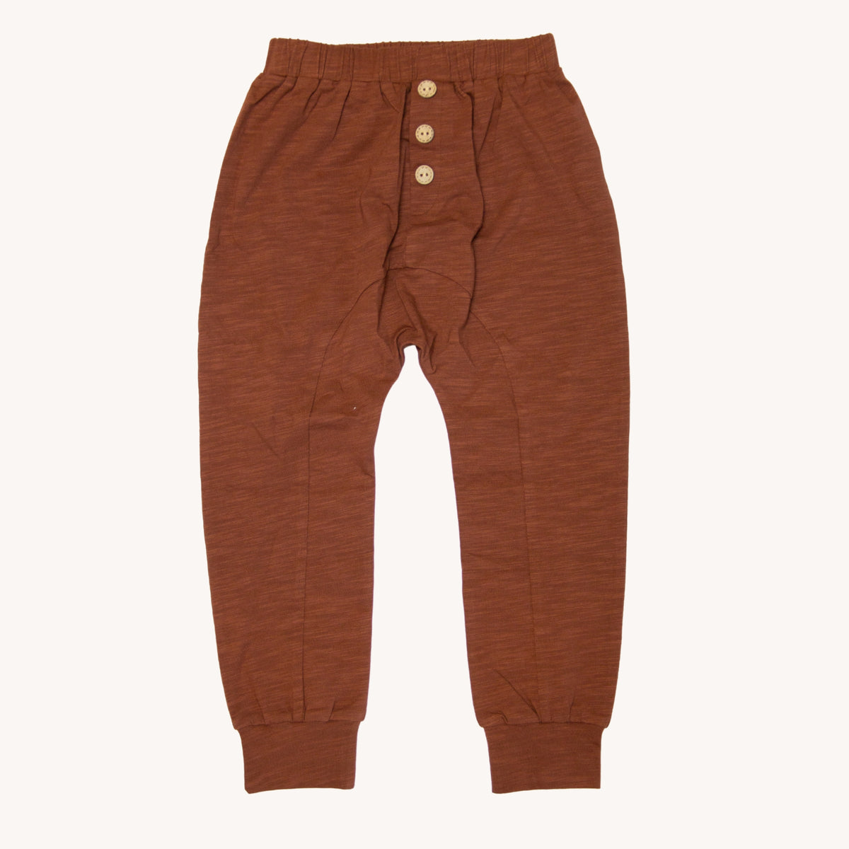 Rusty Brown Knit Joggers