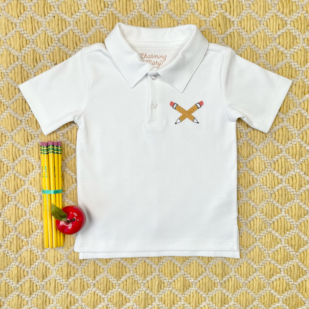 Boys Short Sleeve Pencils Polo