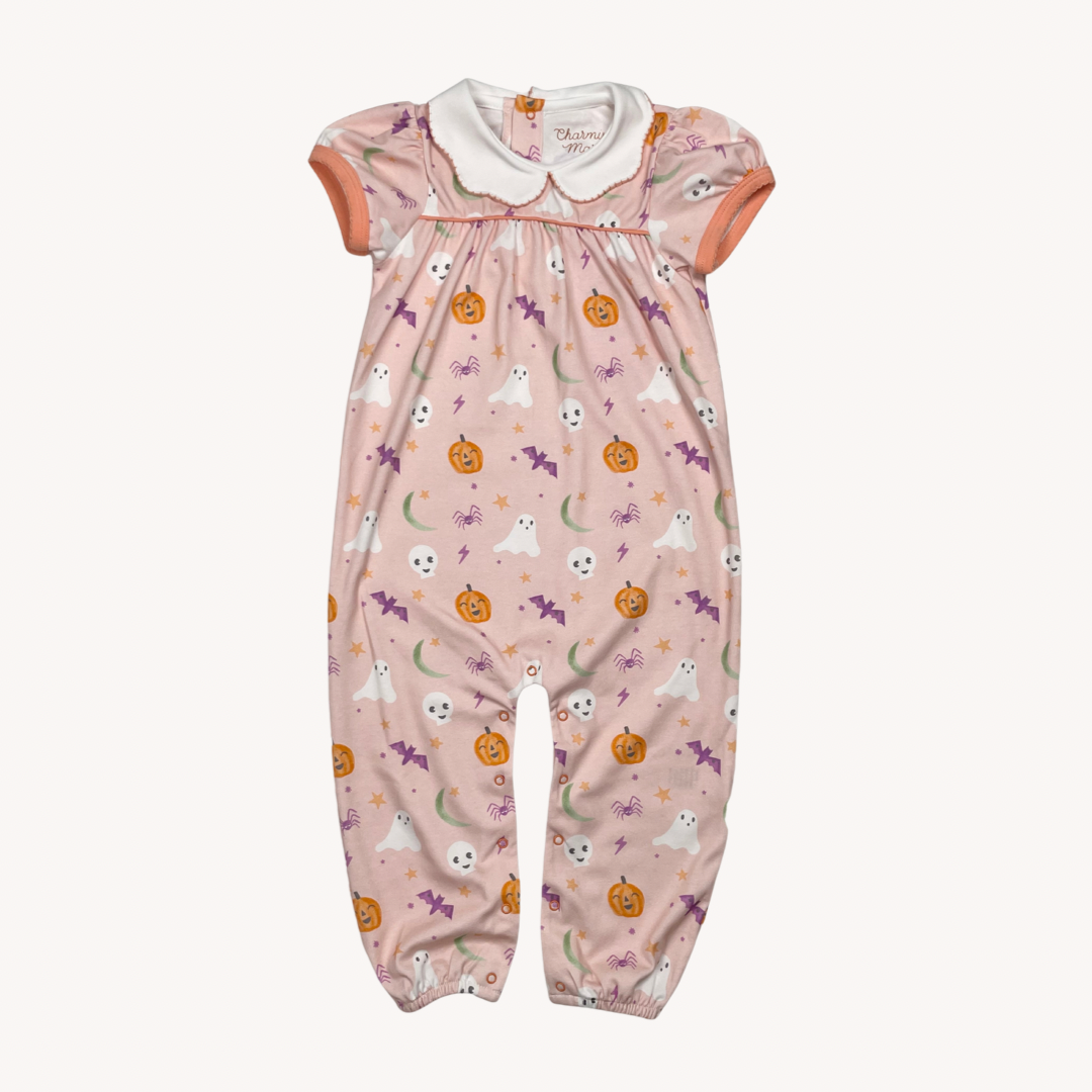 Pink &amp; Spooky Sissy Sweet Scallop Romper